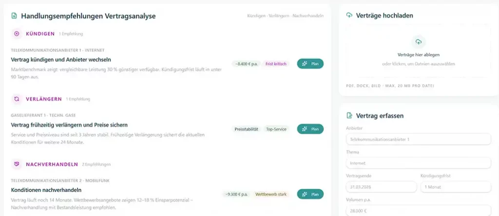 einkaufspartner vertragsanalyse